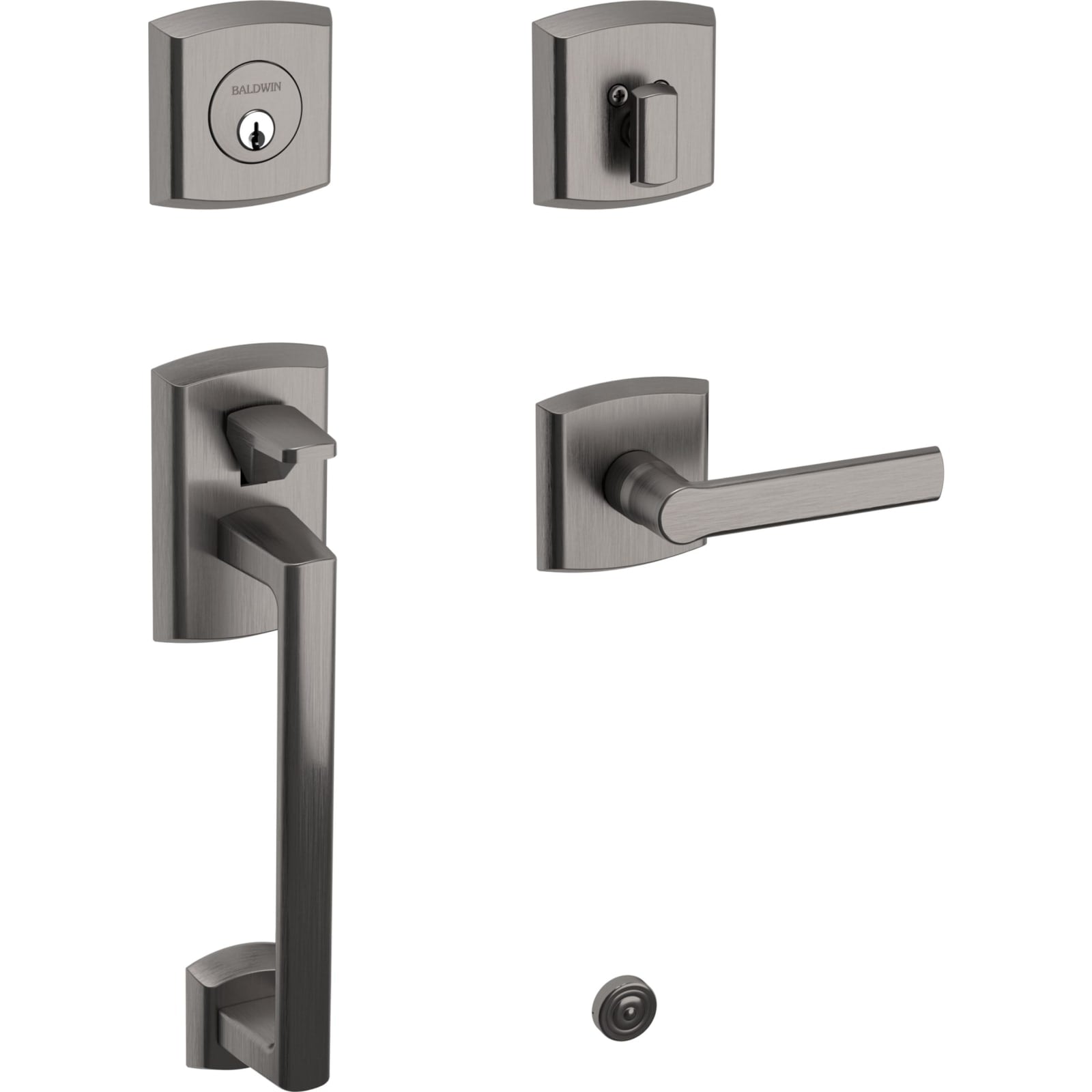 85386 Soho Sectional Handleset in Lifetime (PVD) Graphite Nickel