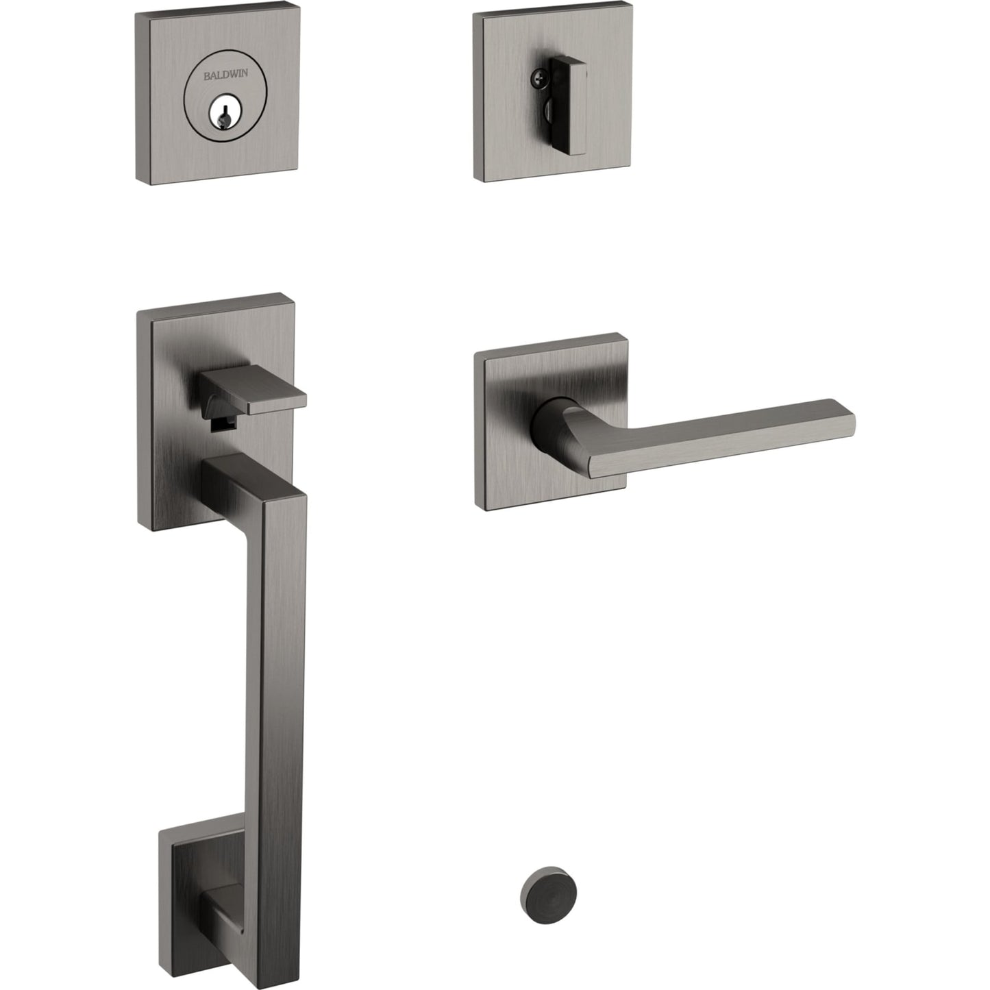 85390 Minneapolis Sectional Handleset in Lifetime (PVD) Graphite Nickel