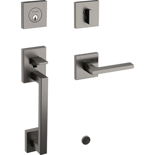85390 Minneapolis Sectional Handleset in Lifetime (PVD) Graphite Nickel