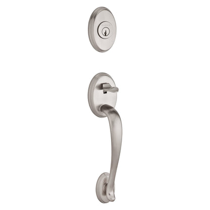 Baldwin Reserve Columbus Handleset in Satin Nickel