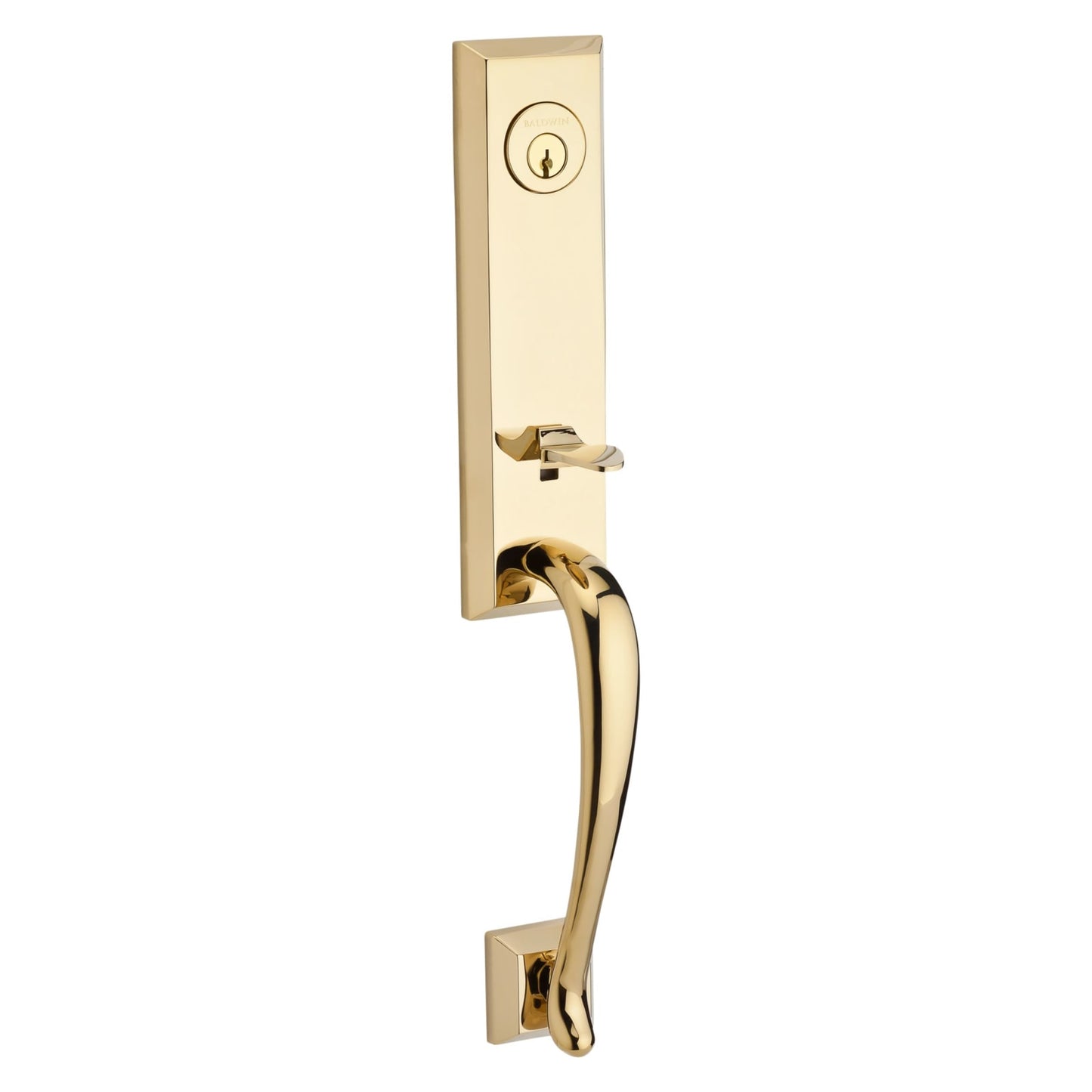 Baldwin Reserve Del Mar Handleset in Lifetime (PVD) Polished Brass