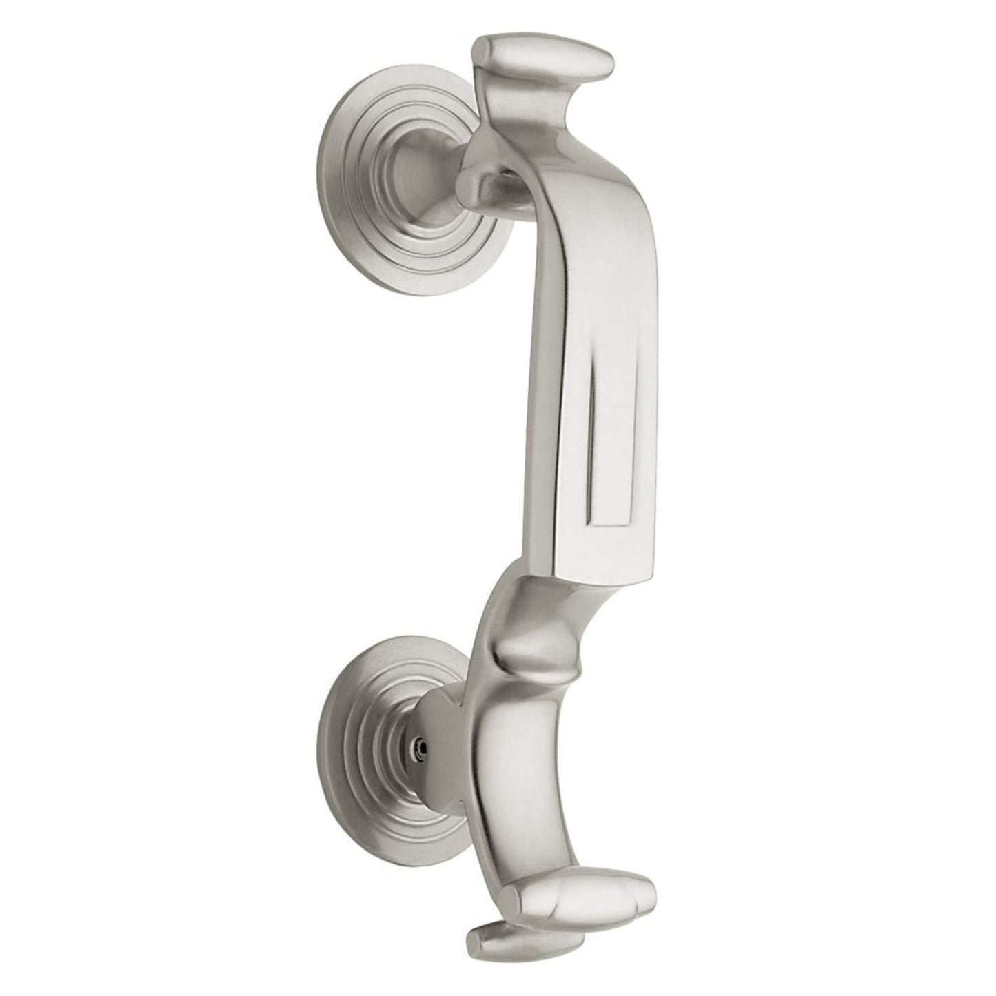 Baldwin "S" Door Knocker in Lifetime (PVD) Satin Nickel