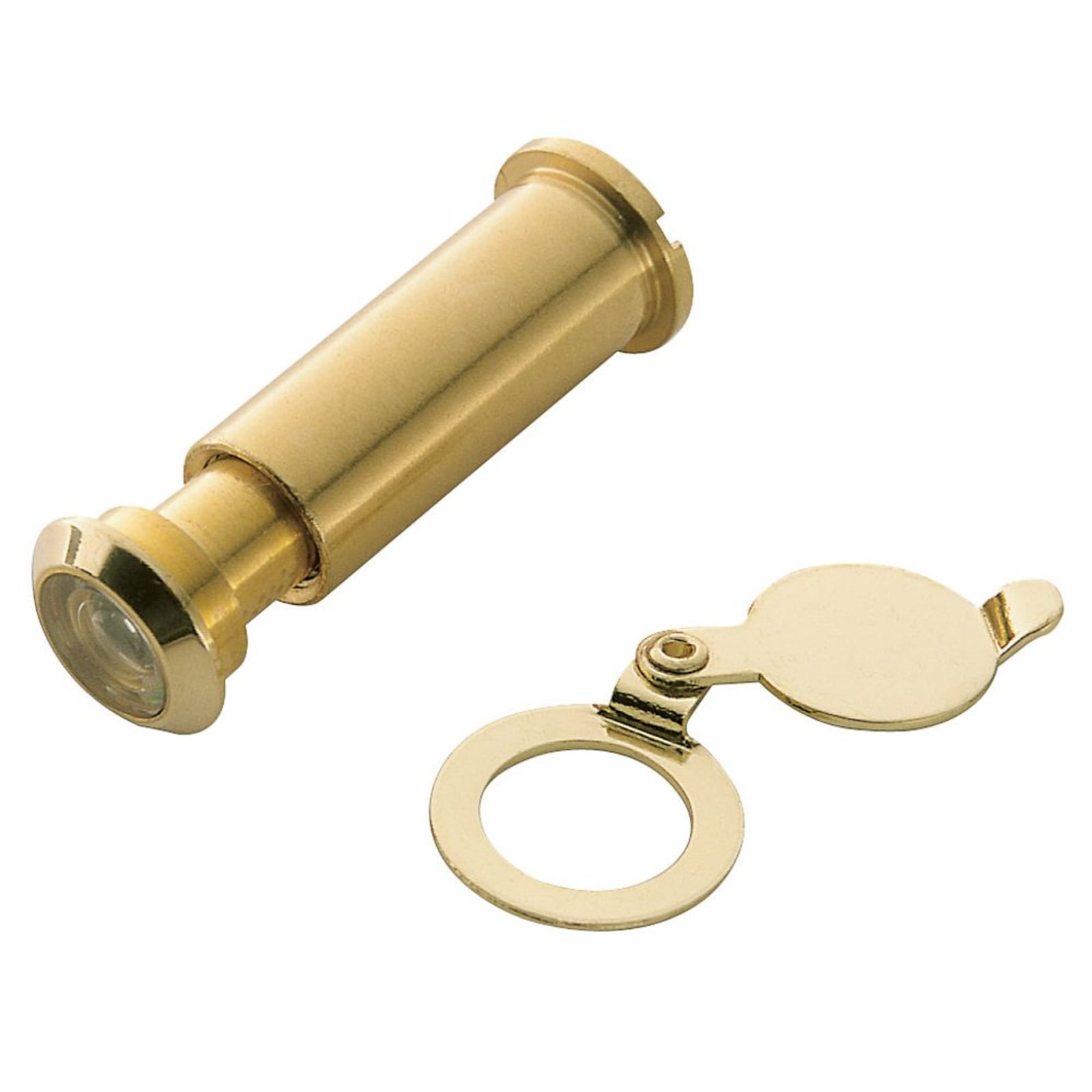 Baldwin Observ-O-Scope, Doors Under 2-1/4" in Polished Brass