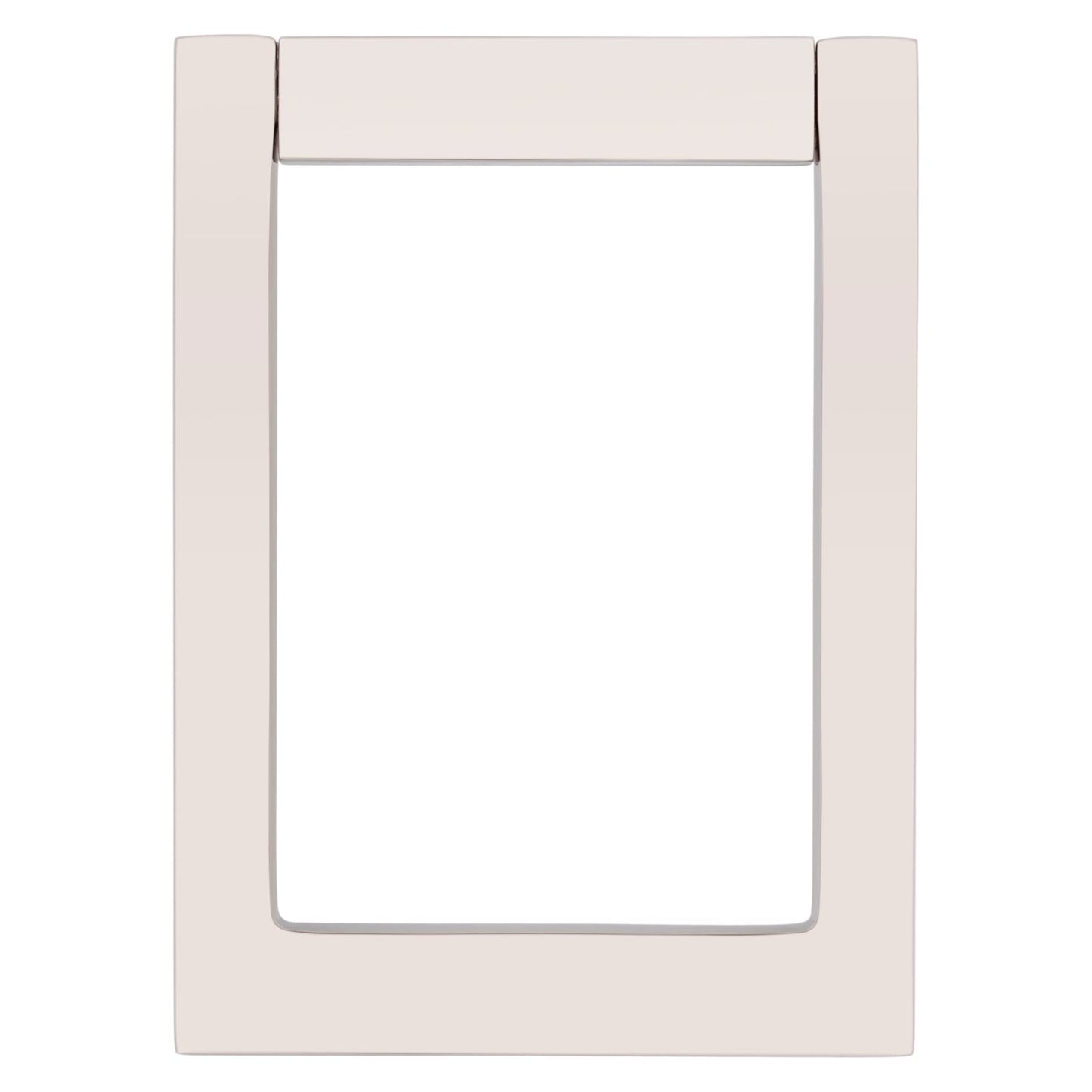 Baldwin Contemporary Door Knocker in Lifetime (PVD) Polished Nickel