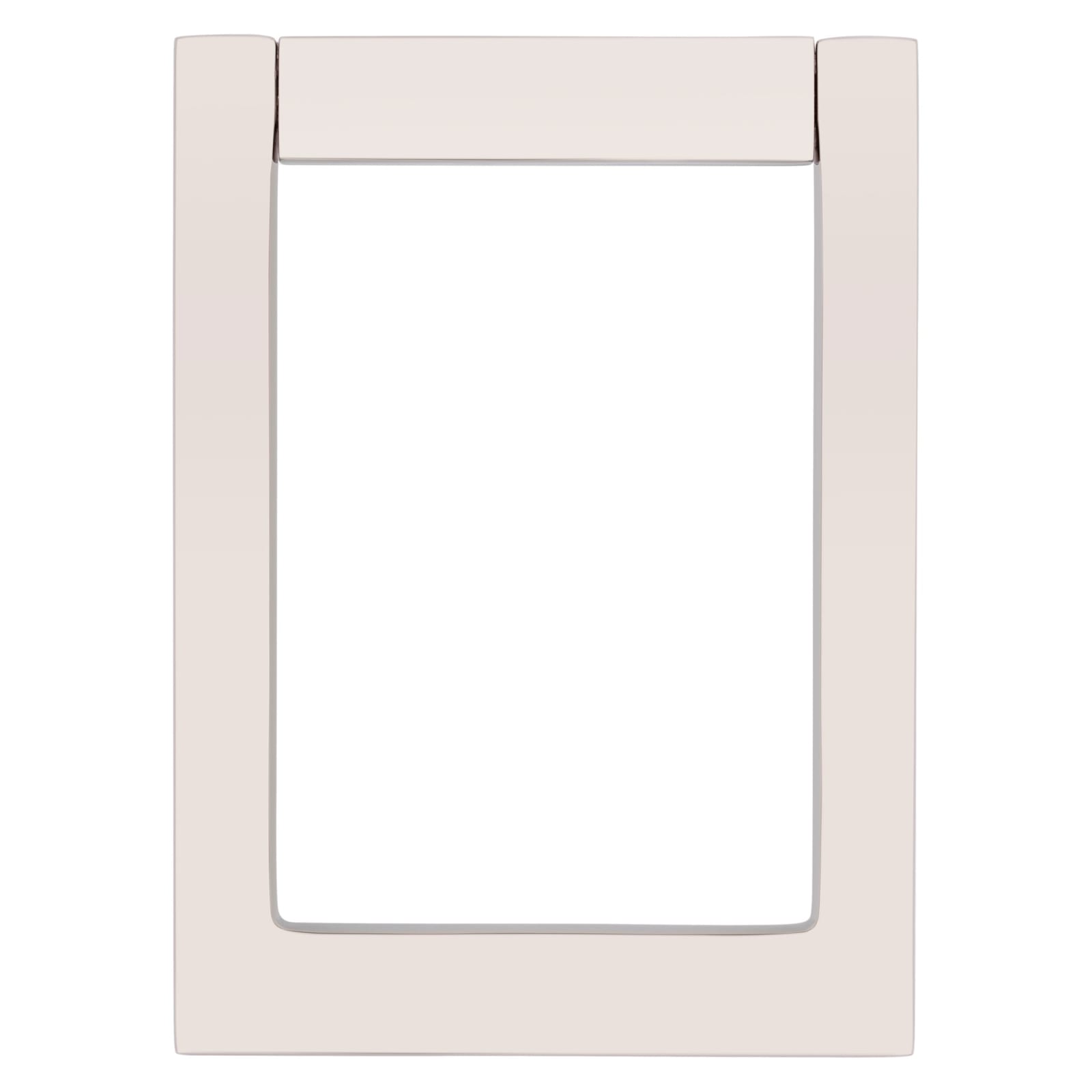 Baldwin Contemporary Door Knocker in Lifetime (PVD) Polished Nickel