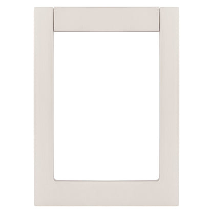 Baldwin Contemporary Door Knocker in Lifetime (PVD) Satin Nickel