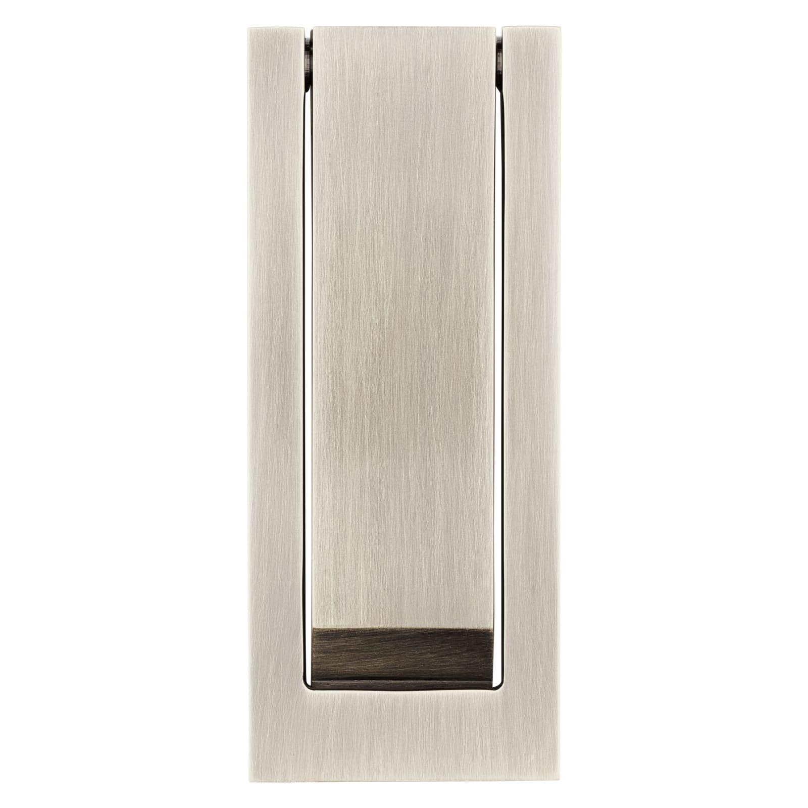 Baldwin Modern Door Knocker in Lifetime (PVD) Satin Nickel