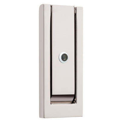 Baldwin Modern Door Knocker with Observascope in Lifetime (PVD) Polished Nickel