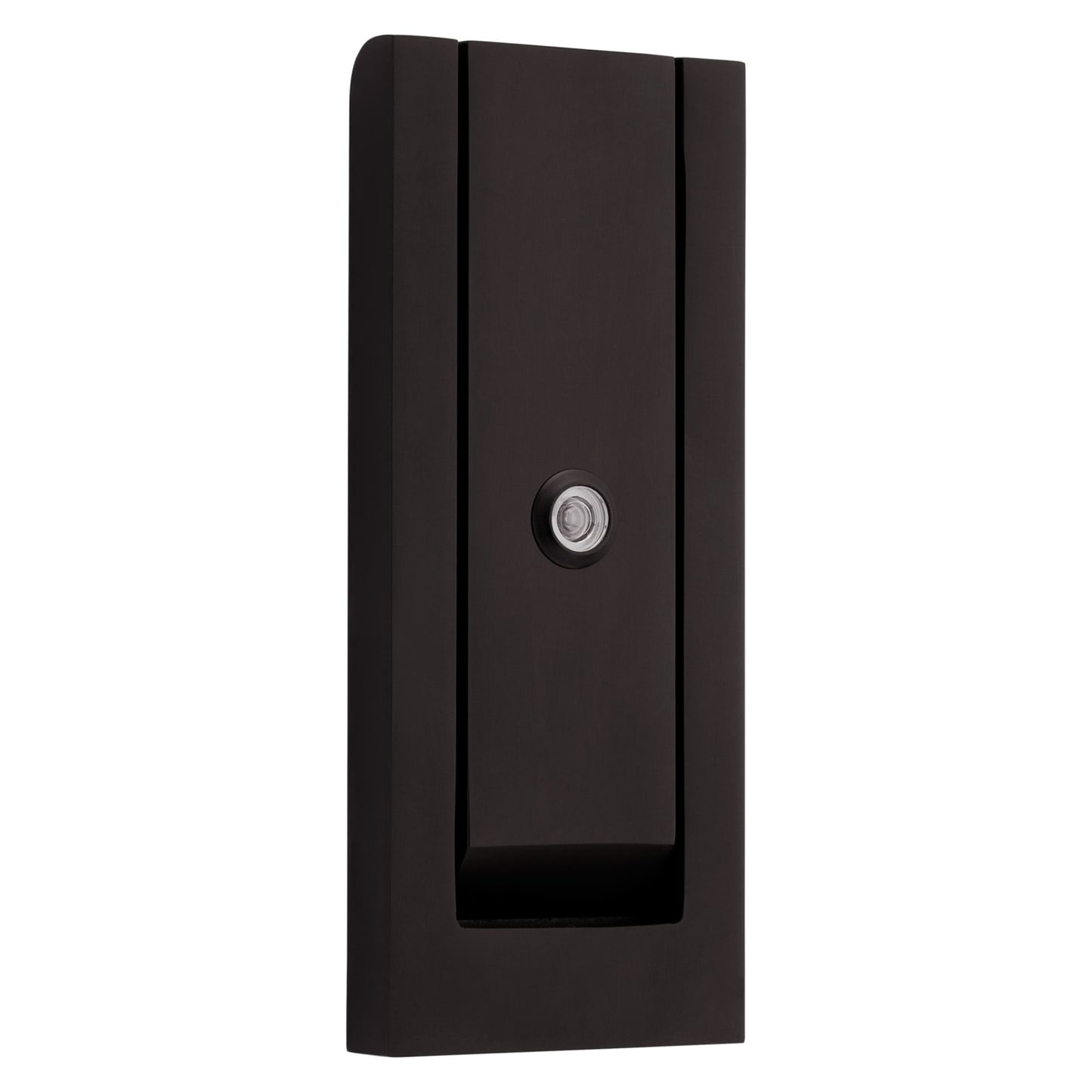 Baldwin Modern Door Knocker with Observascope in Oil Rubbed Bronze