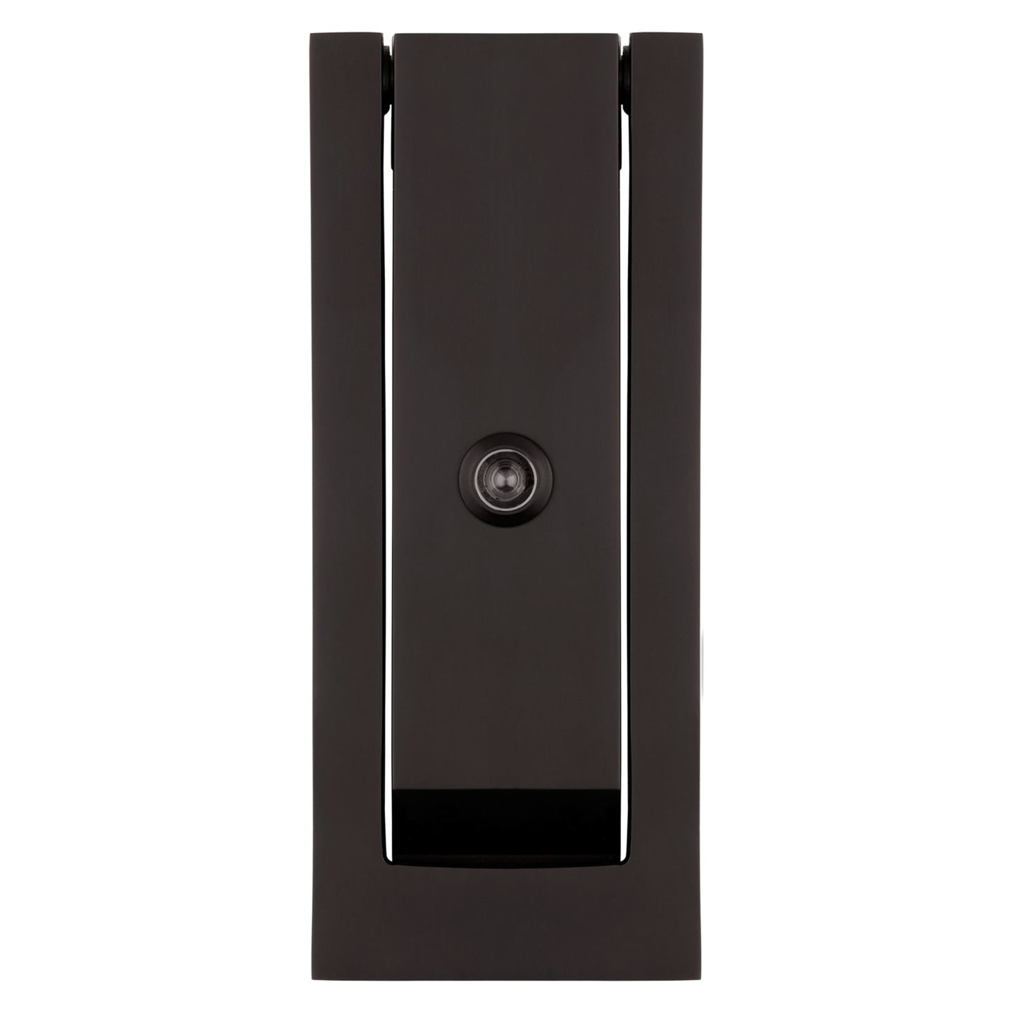 Baldwin Modern Door Knocker with Observascope in Oil Rubbed Bronze