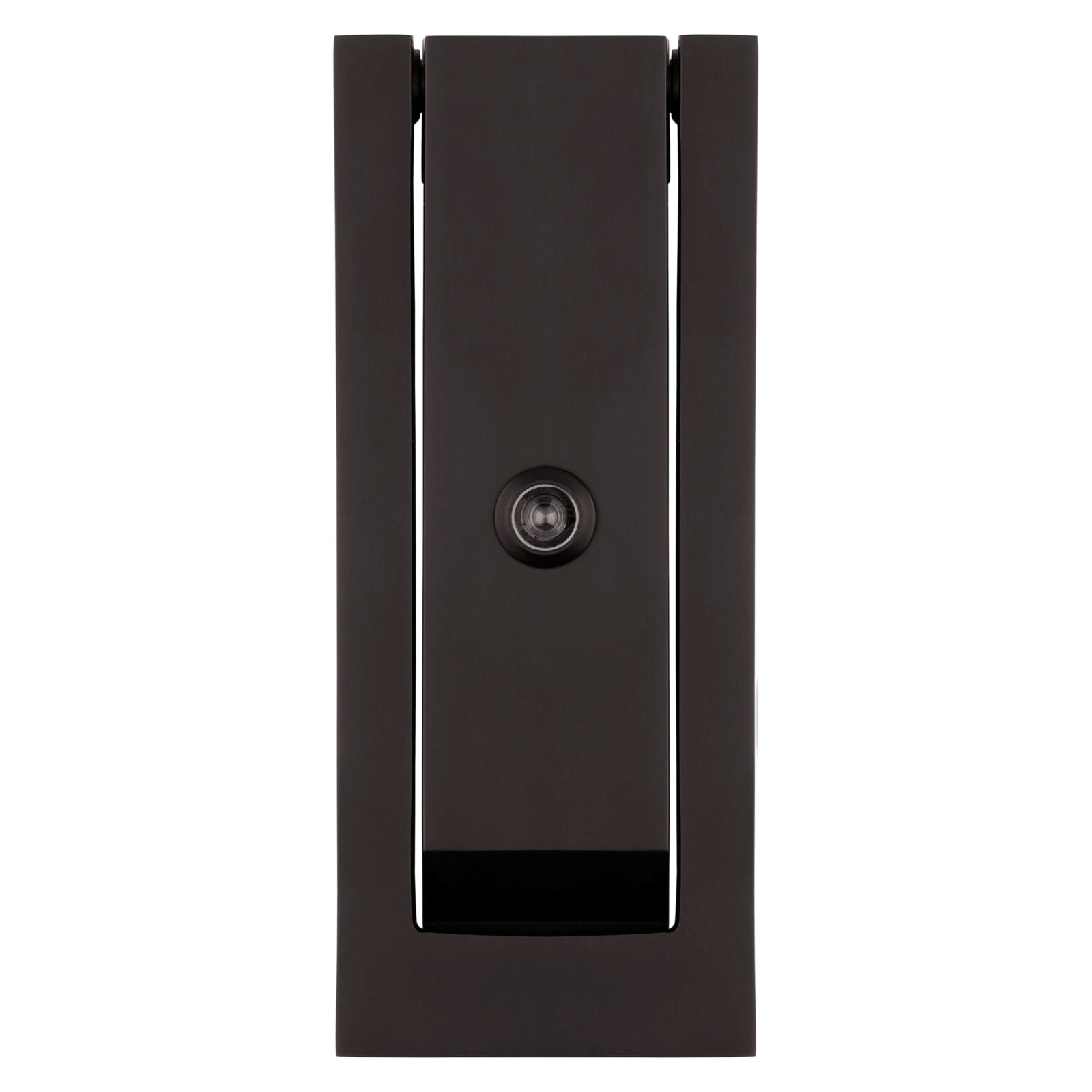 Baldwin Modern Door Knocker with Observascope in Oil Rubbed Bronze