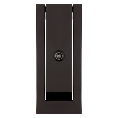 Baldwin Modern Door Knocker with Observascope in Oil Rubbed Bronze