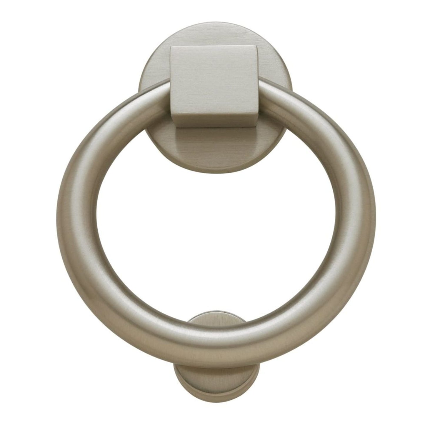 Baldwin Ring Door Knocker in Lifetime (PVD) Satin Nickel