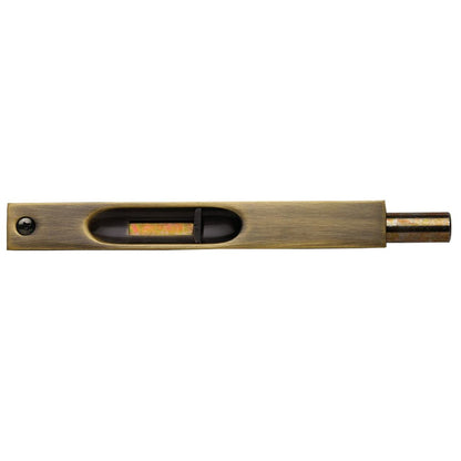 Baldwin Flush Bolt 6" in Satin Brass & Black