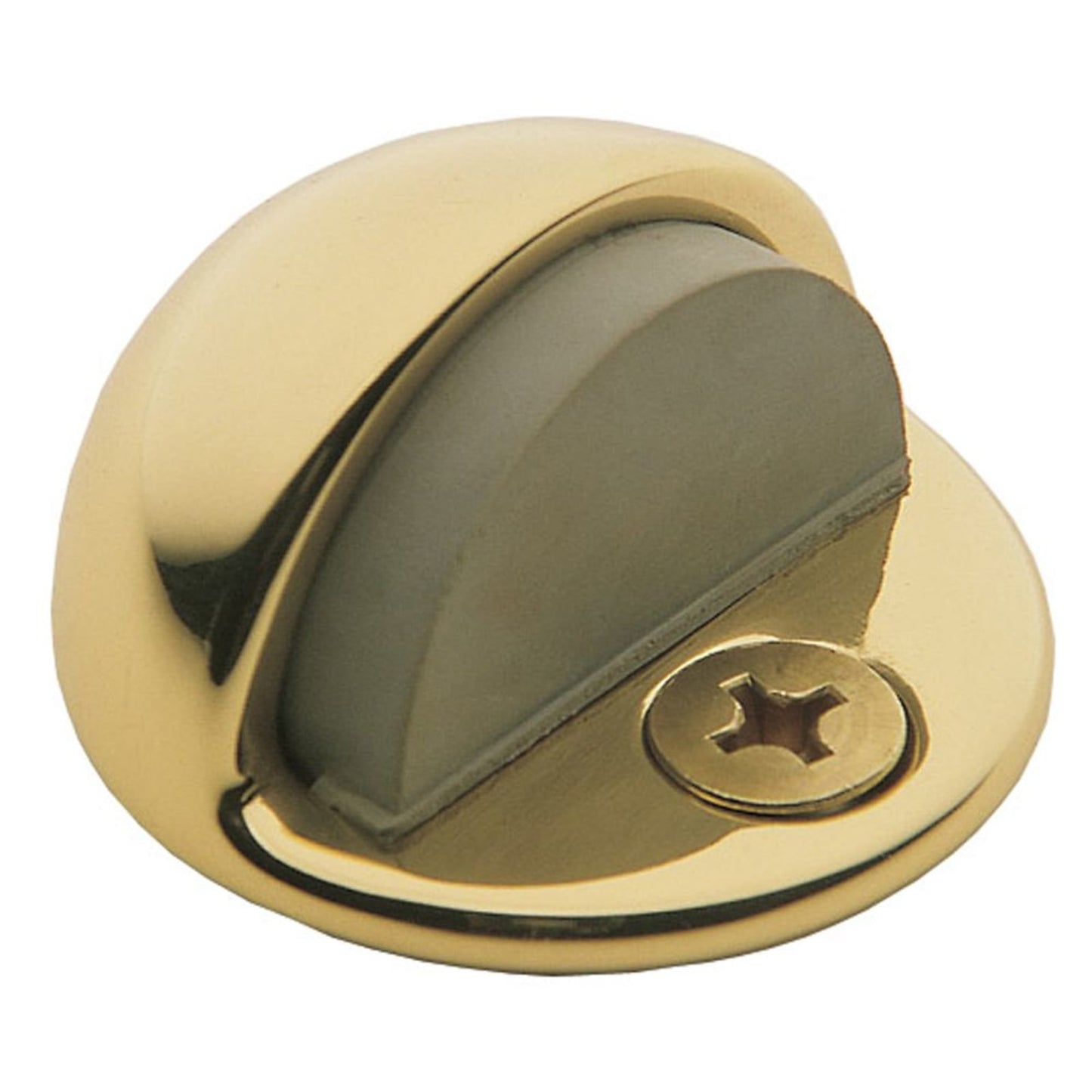 Baldwin Half Dome Door Bumper 1" in Polished Brass
