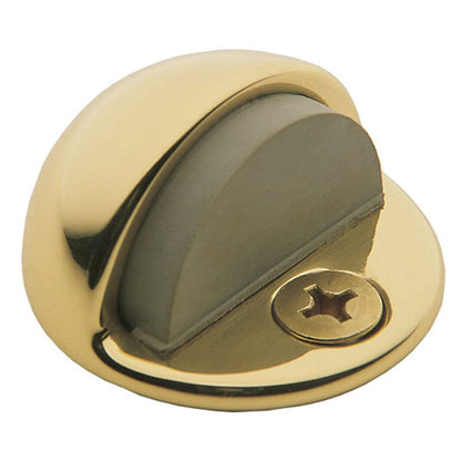 Baldwin Half Dome Door Bumper 1" in Polished Brass