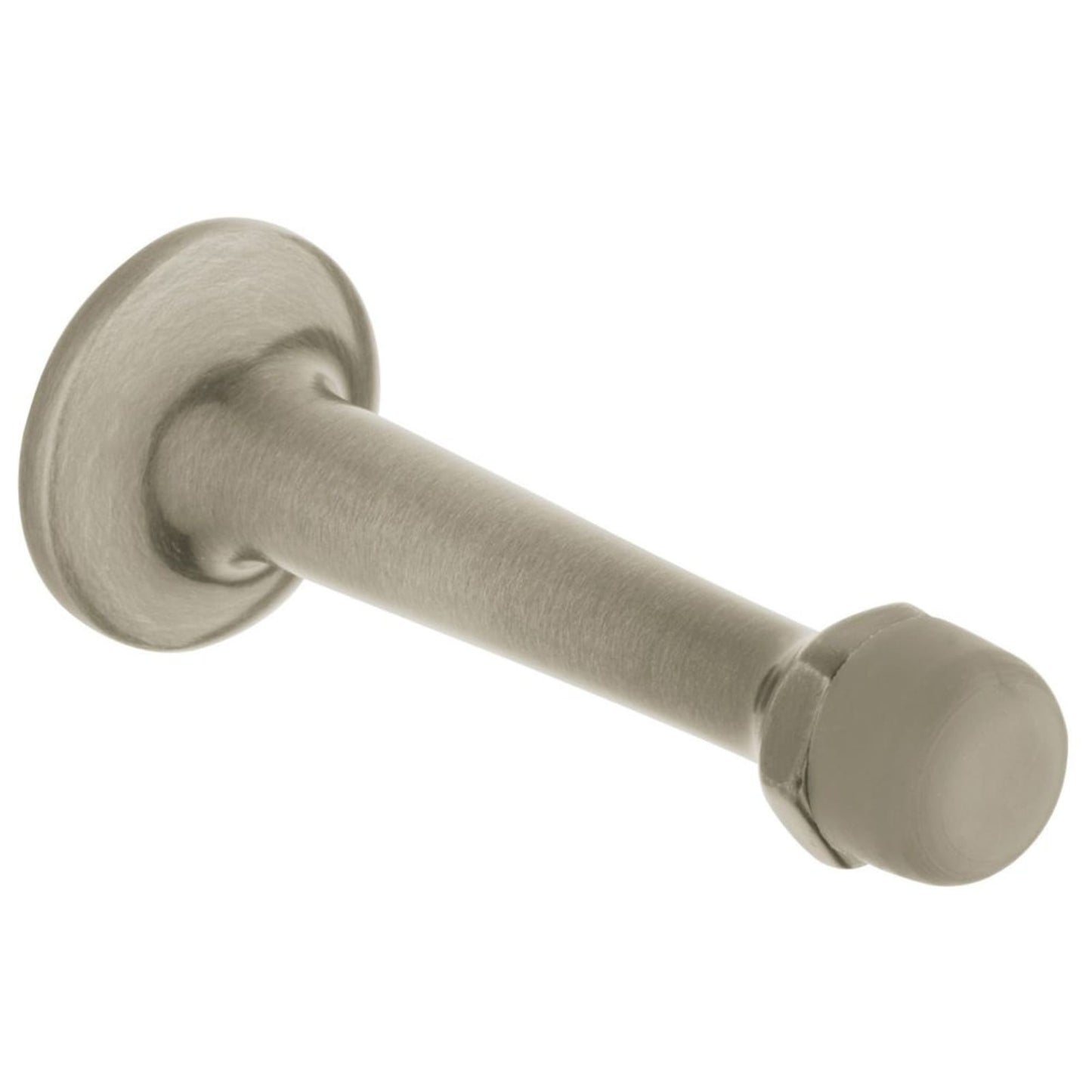 Baldwin Base Mounted Door Bumper in Satin Nickel