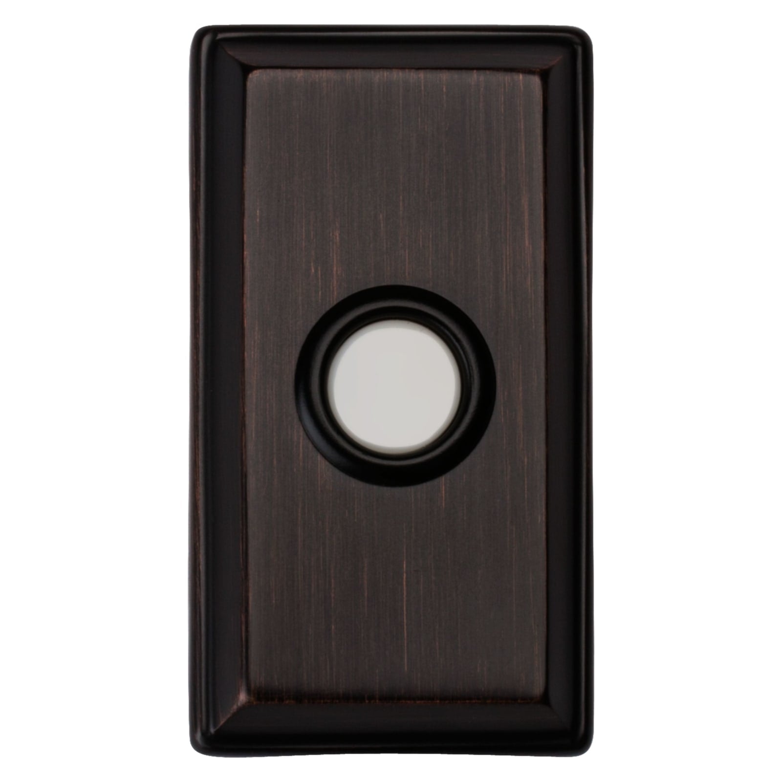 Baldwin Rectangular Bell Button in Venetian Bronze