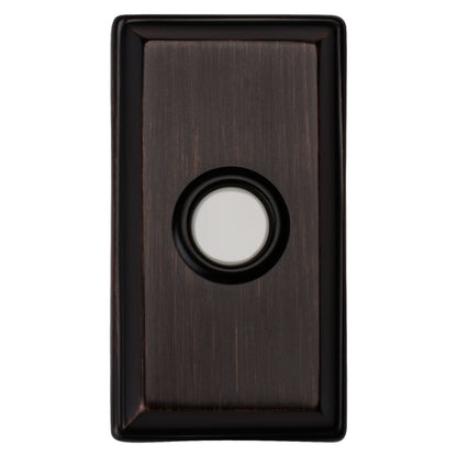 Baldwin Rectangular Bell Button in Venetian Bronze