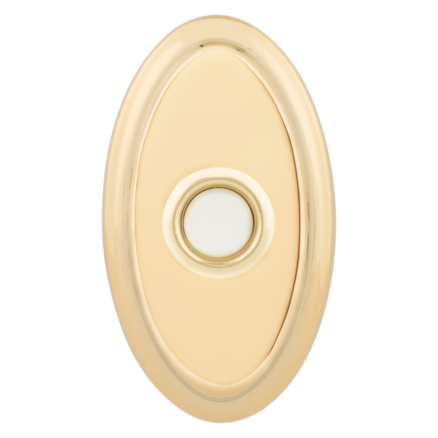 Baldwin Oval Bell Button in Lifetime (PVD) Polished Brass