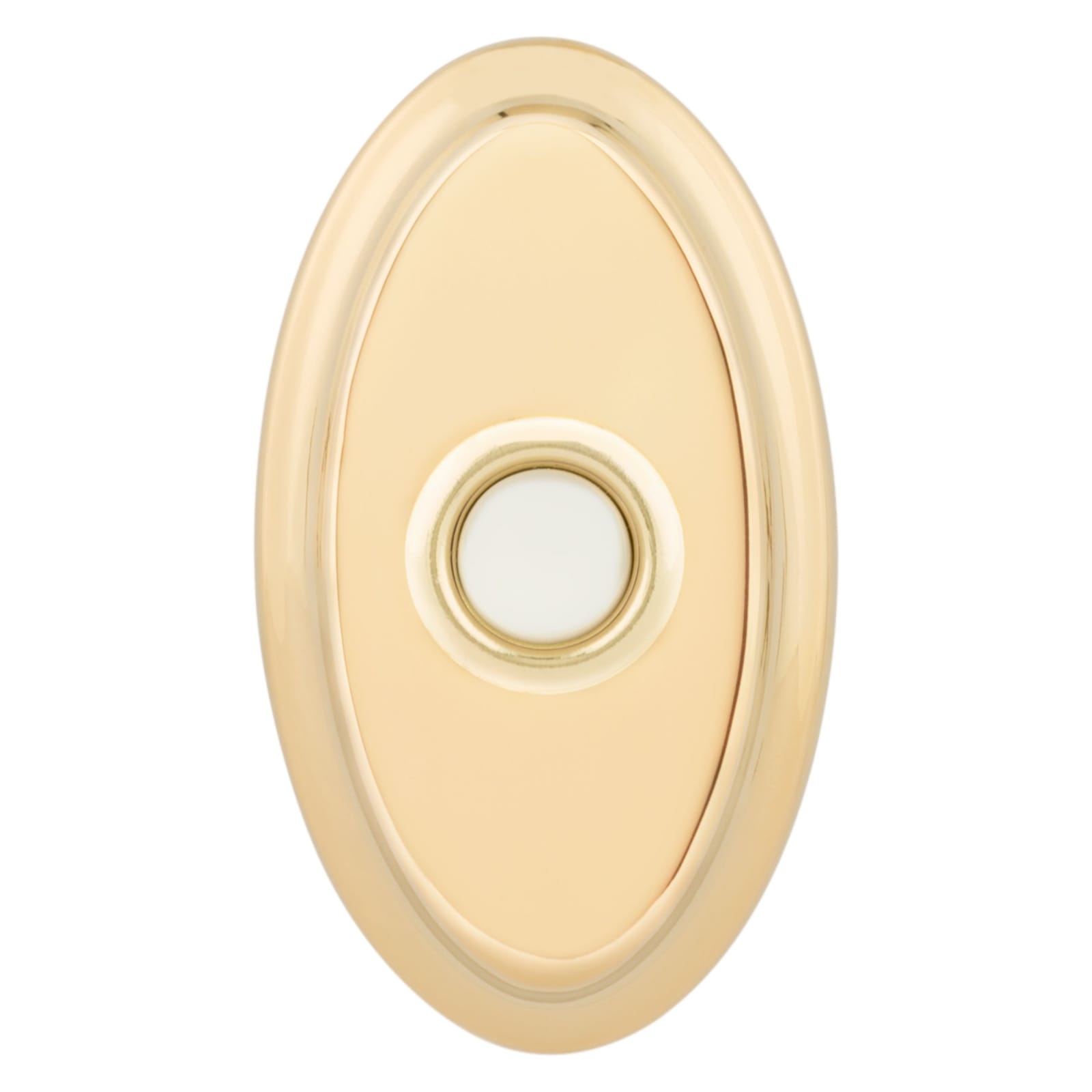 Baldwin Oval Bell Button in Lifetime (PVD) Polished Brass