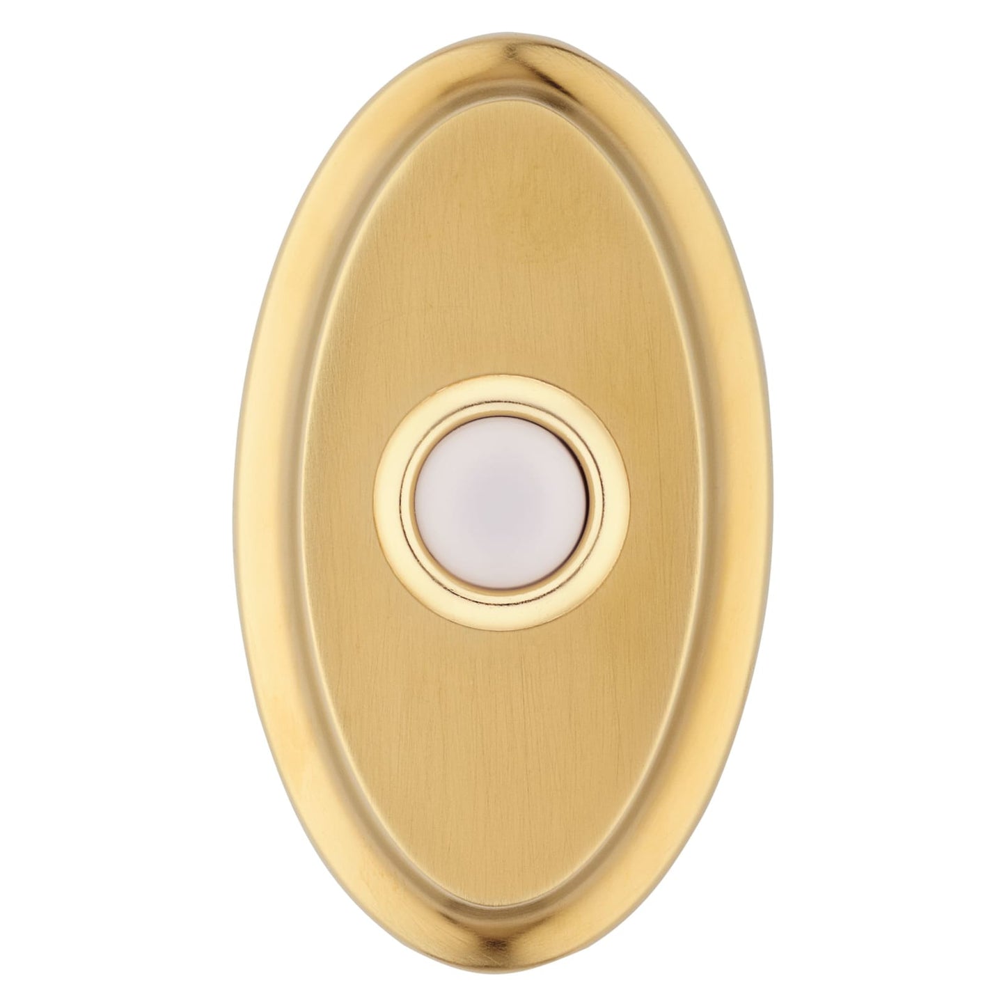Baldwin Oval Bell Button in Lifetime (PVD) Satin Brass