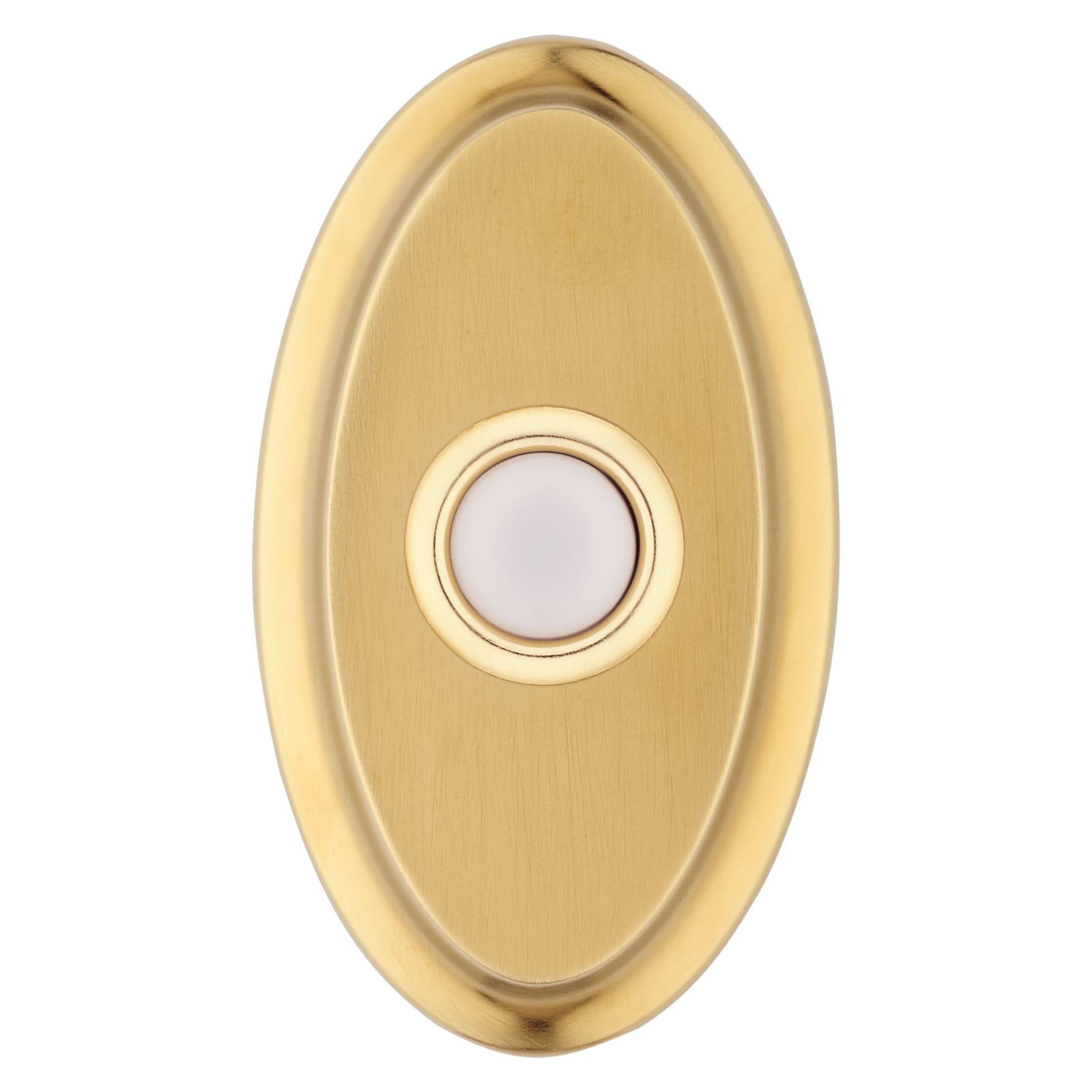 Baldwin Oval Bell Button in Lifetime (PVD) Satin Brass