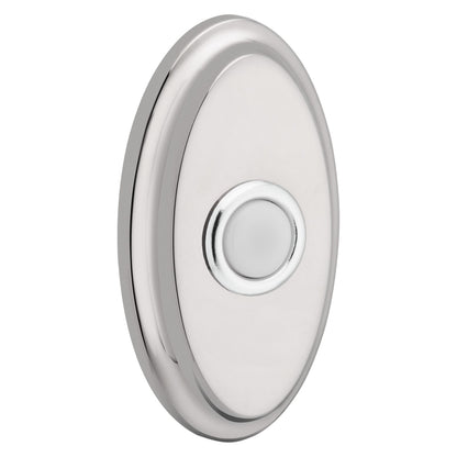 Baldwin Oval Bell Button in Lifetime (PVD) Polished Nickel