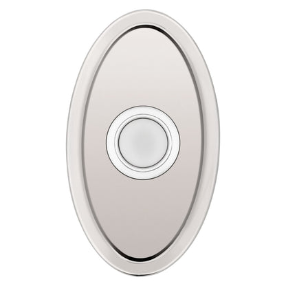 Baldwin Oval Bell Button in Lifetime (PVD) Polished Nickel