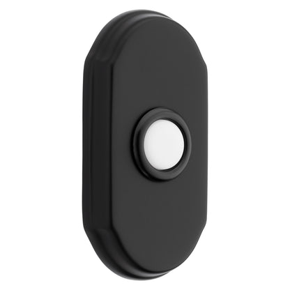 Baldwin Arch Bell Button in Satin Black
