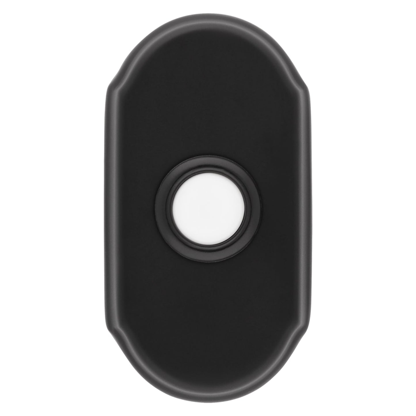 Baldwin Arch Bell Button in Satin Black