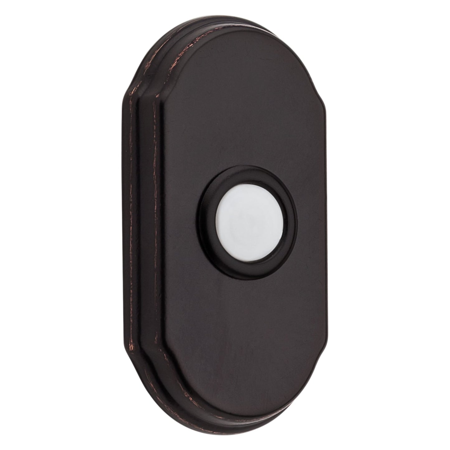 Baldwin Arch Bell Button in Dark Bronze