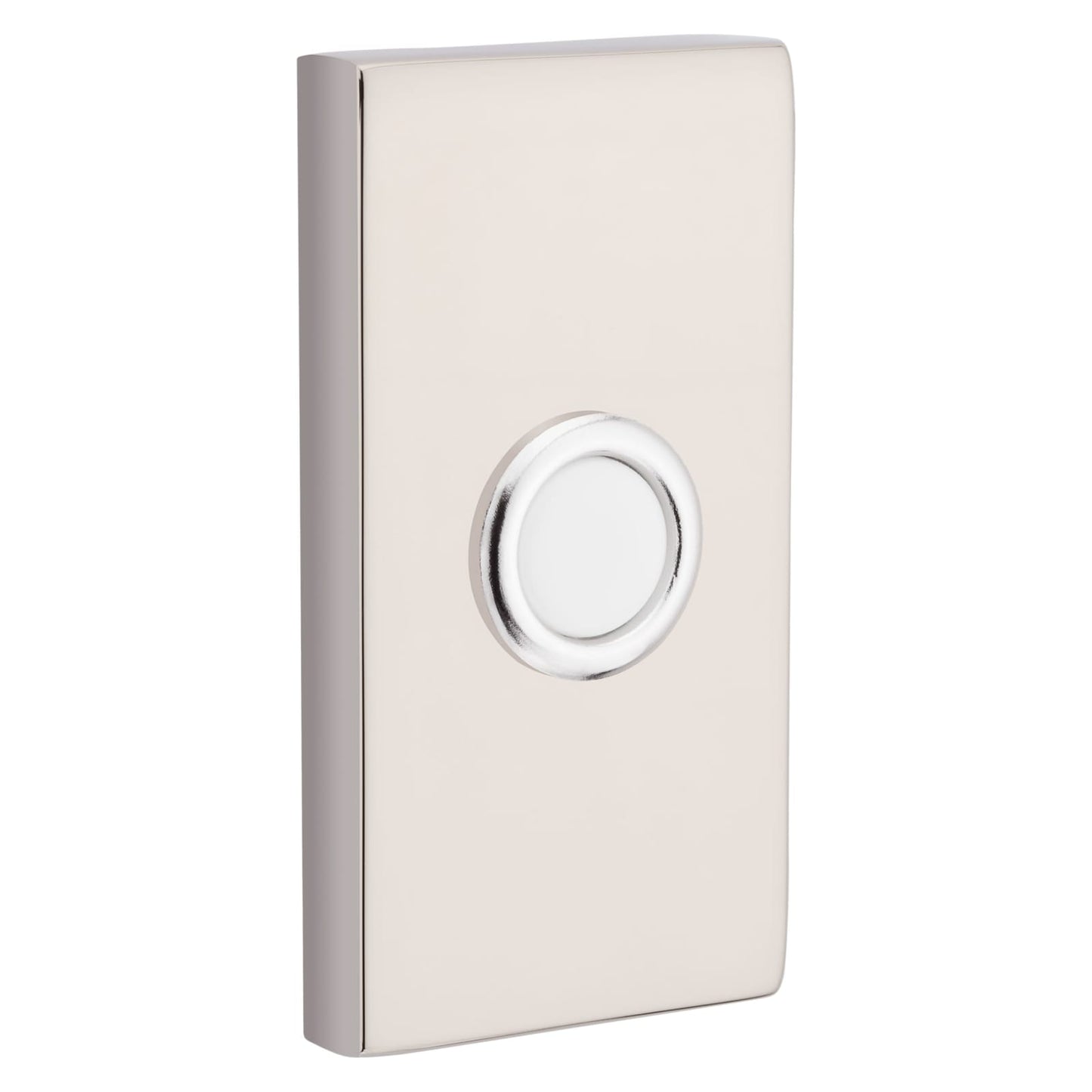 Baldwin Contemporary Bell Button in Lifetime (PVD) Polished Nickel