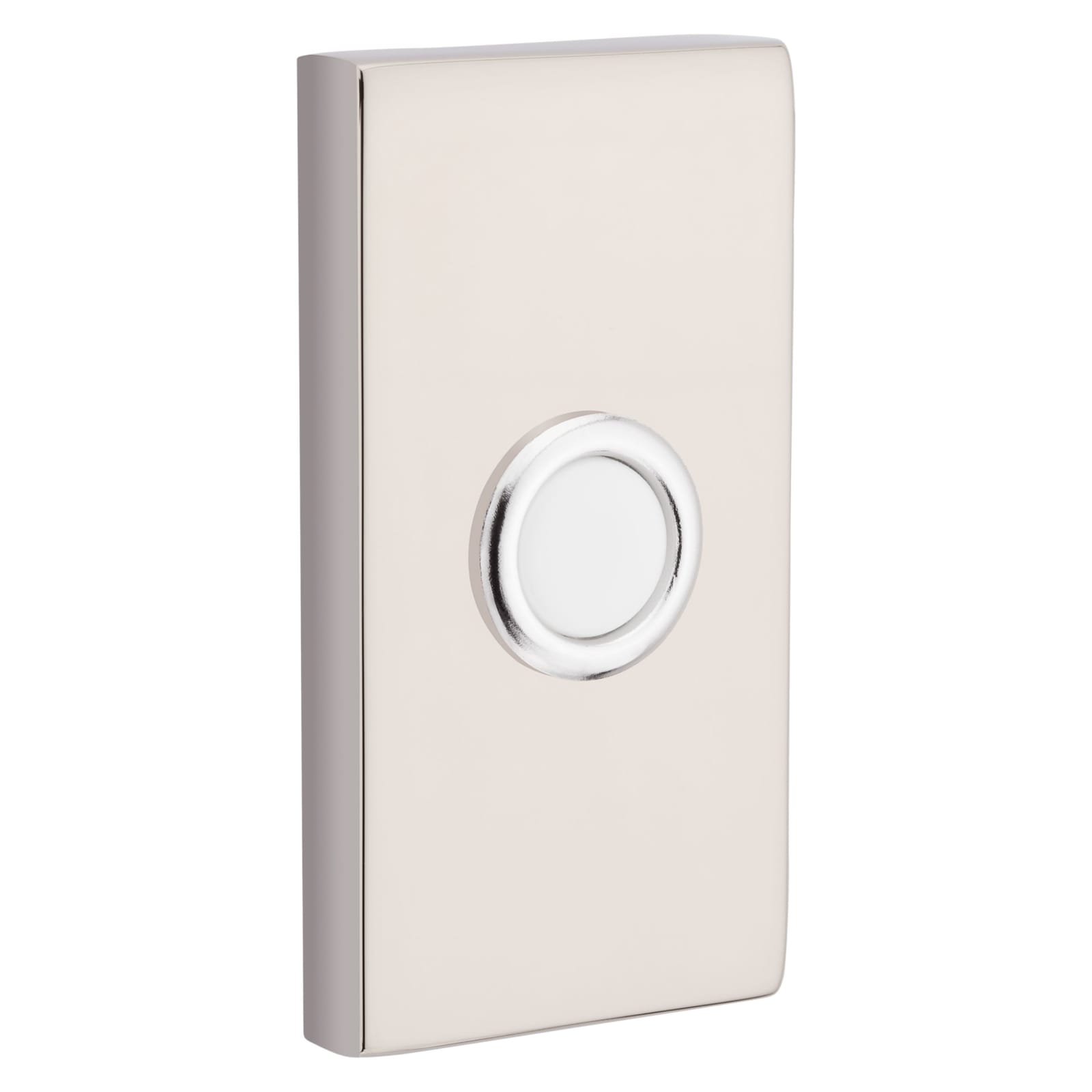 Baldwin Contemporary Bell Button in Lifetime (PVD) Polished Nickel