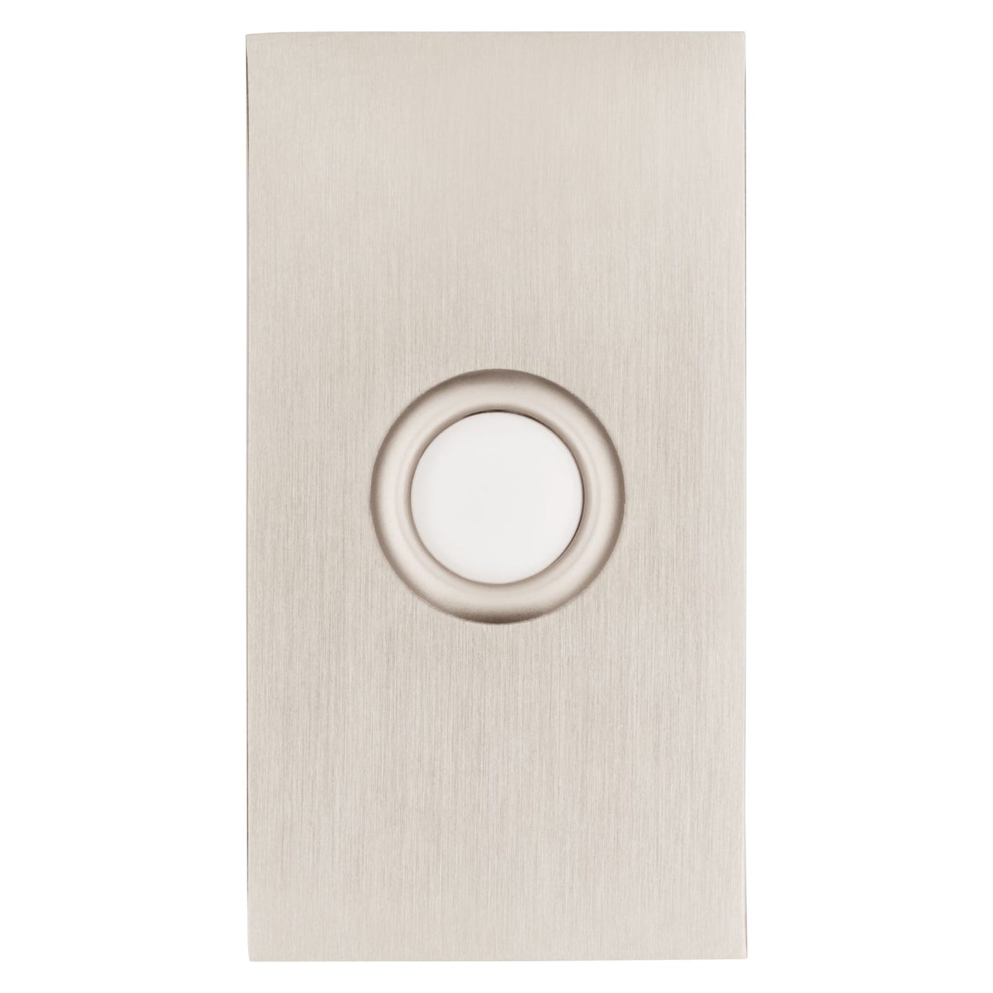 Baldwin Contemporary Bell Button in Lifetime (PVD) Satin Nickel