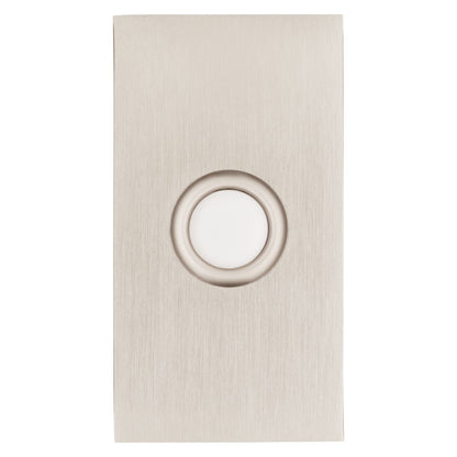 Baldwin Contemporary Bell Button in Lifetime (PVD) Satin Nickel