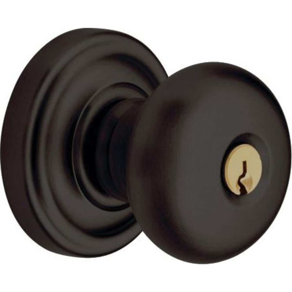 Baldwin Estate 5205 Classic Keyed Knob in Oil Rubbed Bronze