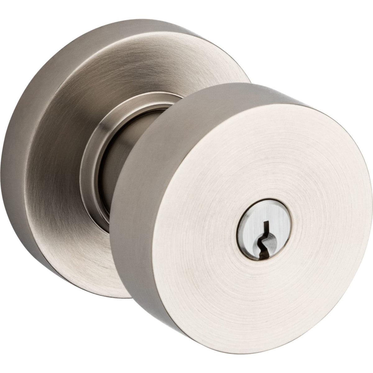 Baldwin Estate 5230 Minneapolis Keyed Knob in Lifetime (PVD) Satin Nickel