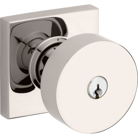 Baldwin Estate 5250 Minneapolis Keyed Knob in Lifetime (PVD) Polished Nickel