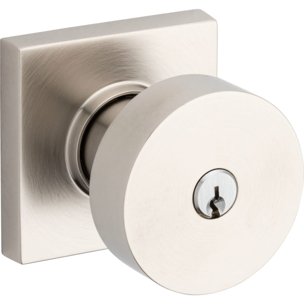 Baldwin Estate 5250 Minneapolis Keyed Knob in Lifetime (PVD) Satin Nickel