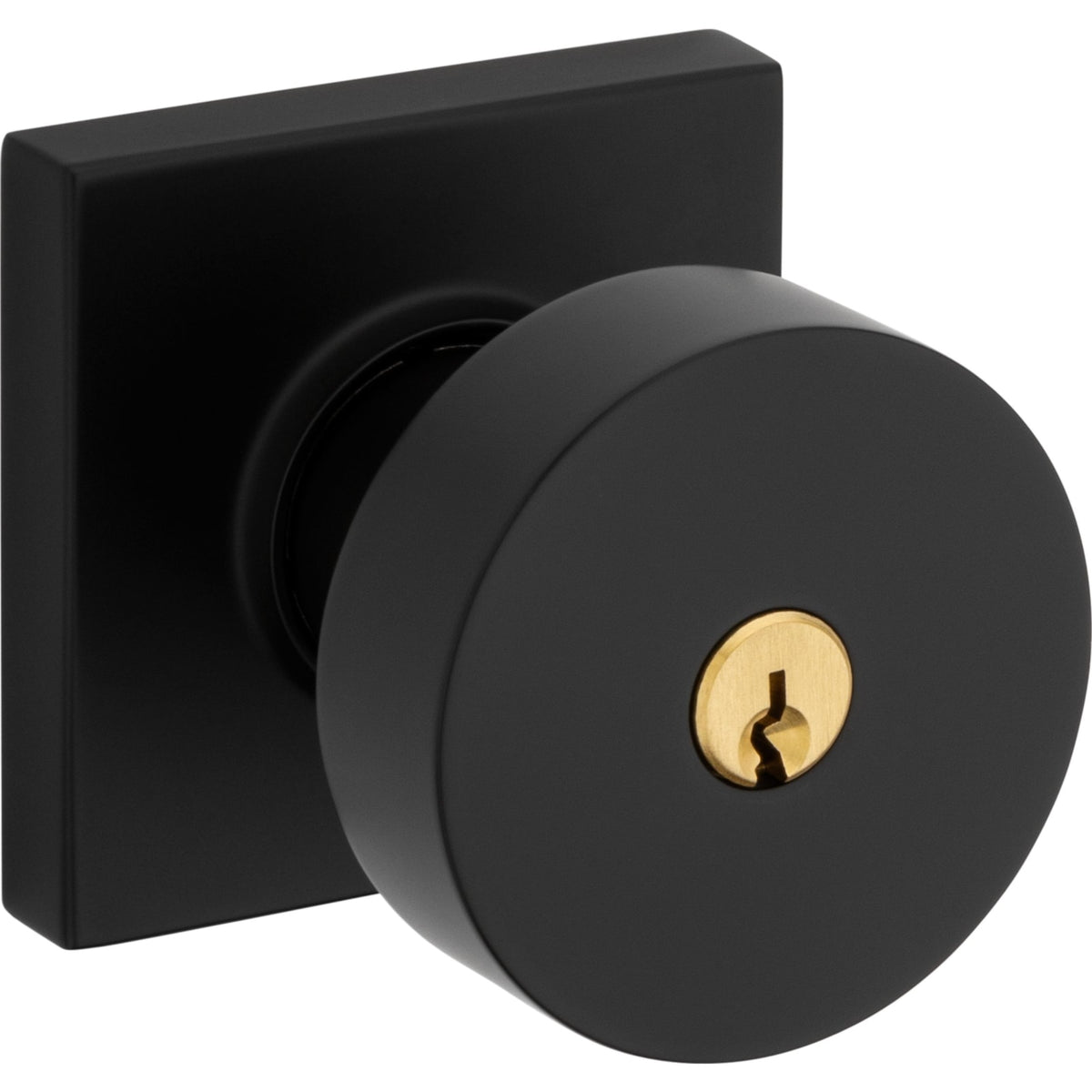 Baldwin Estate 5250 Minneapolis Keyed Knob in Satin Black