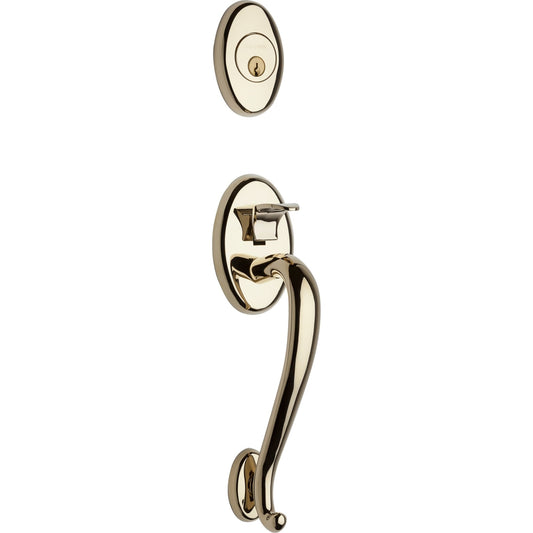 85315 Logan Sectional Handleset with Lever in Lifetime (PVD) Polished Brass