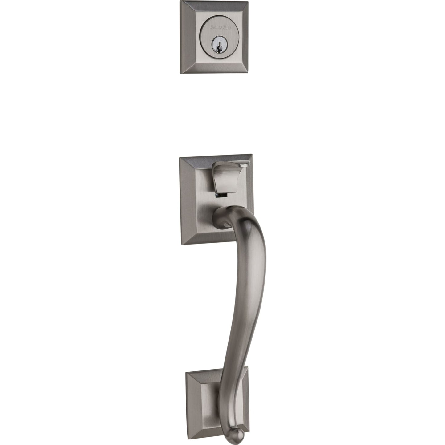 85320 Madison Sectional Handleset with Knob in Lifetime (PVD) Satin Nickel