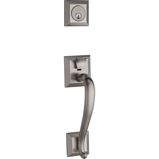 85320 Madison Sectional Handleset with Knob in Lifetime (PVD) Satin Nickel