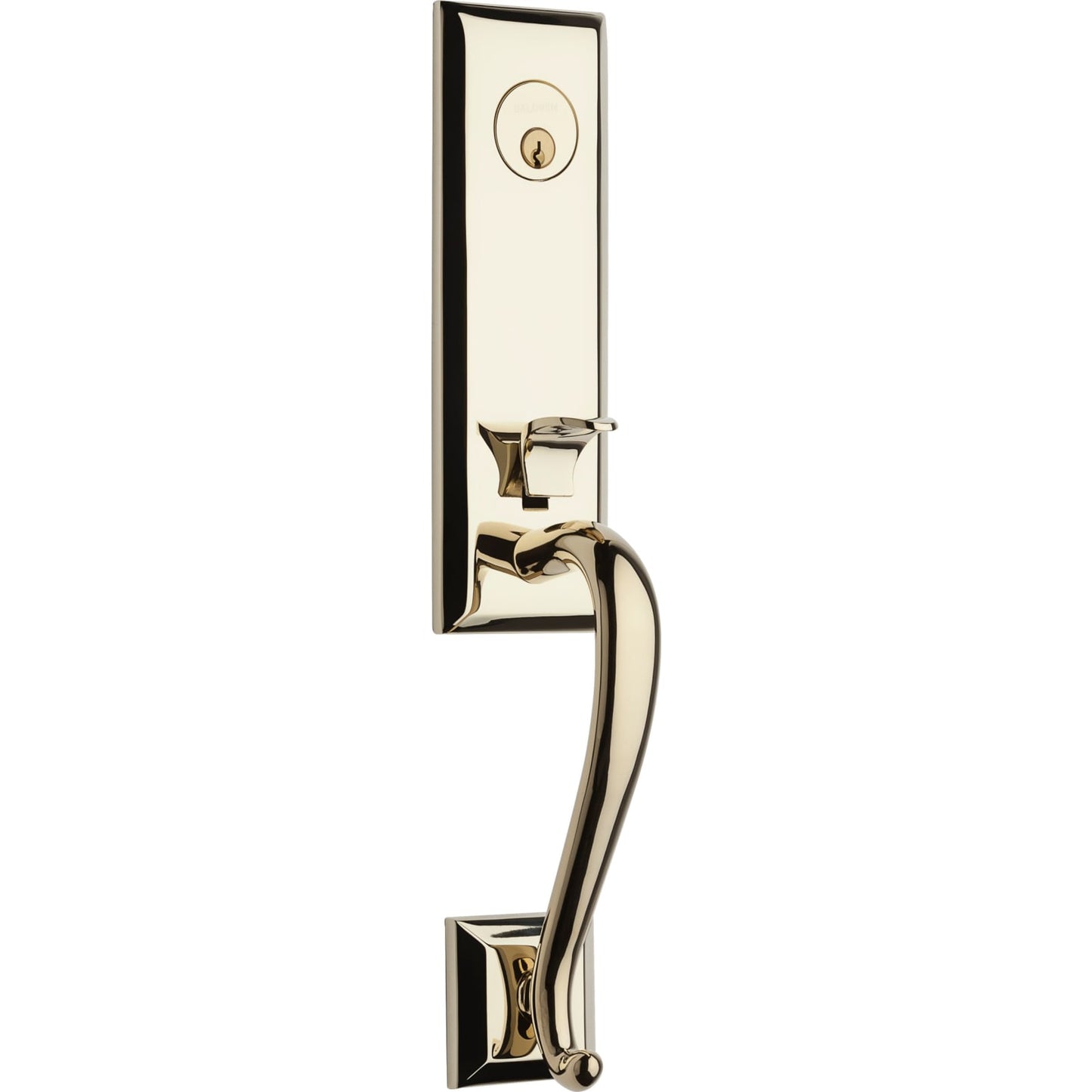 85355 Stonegate 3/4 Escutcheon Handleset in Lifetime (PVD) Polished Brass