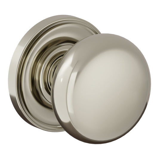 Baldwin Estate 5083 Baltimore (2-1/2") Knob Set in Lifetime (PVD) Polished Nickel