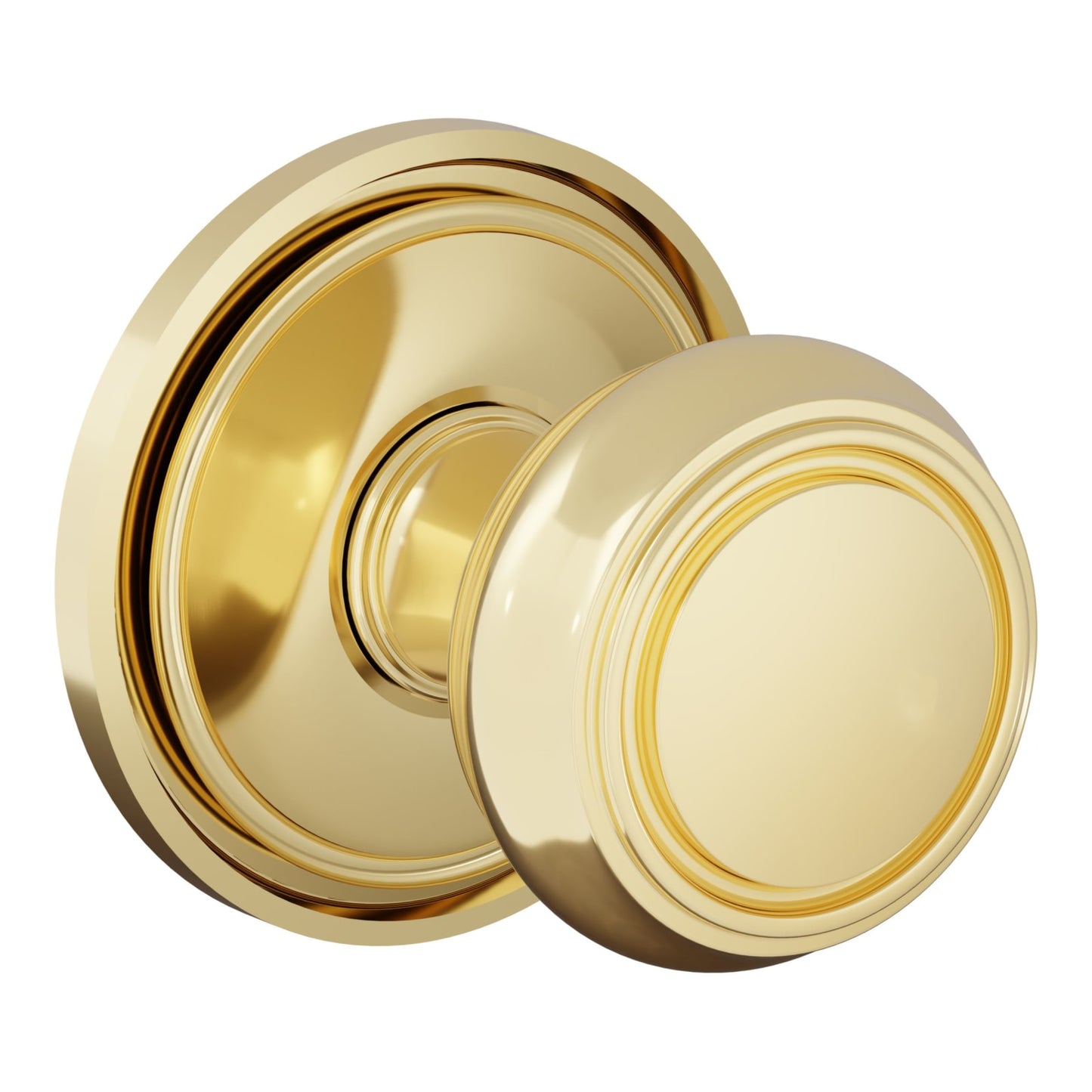 Baldwin Estate 5087 Nashville (2") Knob Set in Lifetime (PVD) Polished Brass