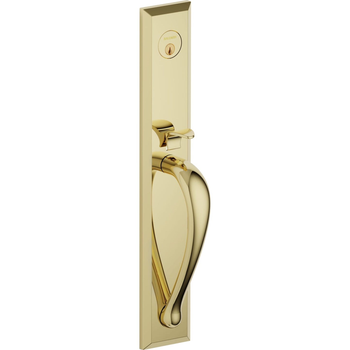 6403 Cody Full Escutcheon Handleset with Knob in Lifetime (PVD) Polished Brass