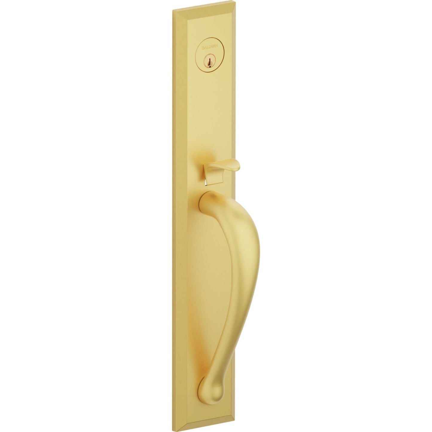6403 Cody Full Escutcheon Handleset with Lever in Lifetime (PVD) Satin Brass