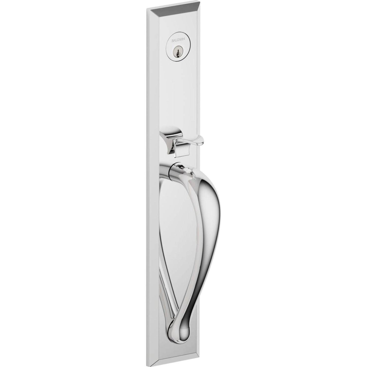 6403 Cody Full Escutcheon Handleset with Knob in Polished Chrome